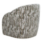 Mari - Boucle Swivel Chair - Green / White