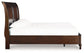 Trellington - King Sleigh Storage Bed - Brown