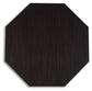 Chasinfield - Octagon Coffee Table - Dark Brown