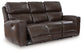 Crossplex - Power Reclining Sofa With Adjustable Headrest - Smoke