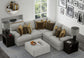 Tori - Sectional With Comfort Coil Seating, Cocktail Ottoman And Accent Pillows Included