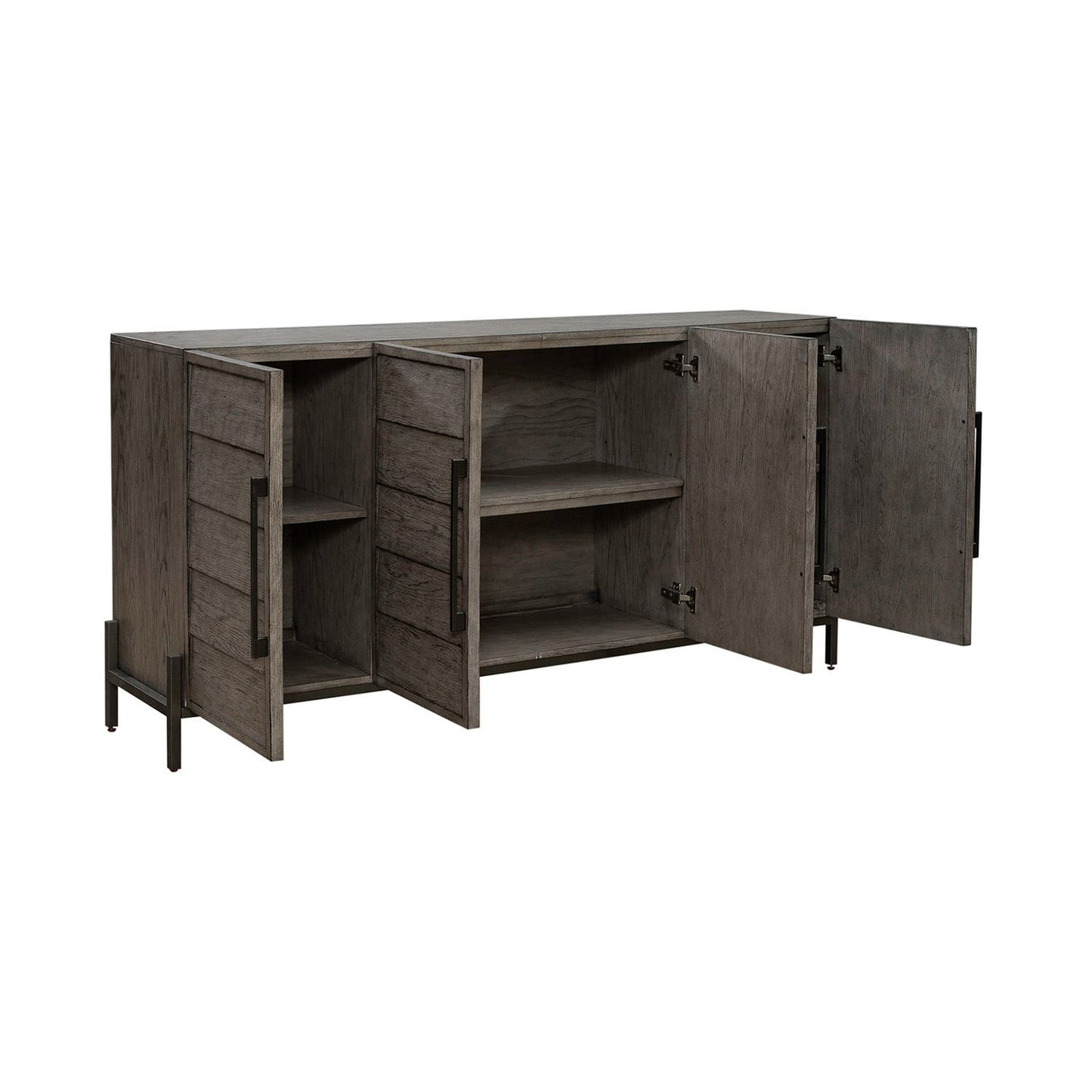 Pelicans Buff - 74" Accent TV Console - Gray