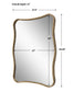 Pavia - Curvy Vanity Mirror - Gold