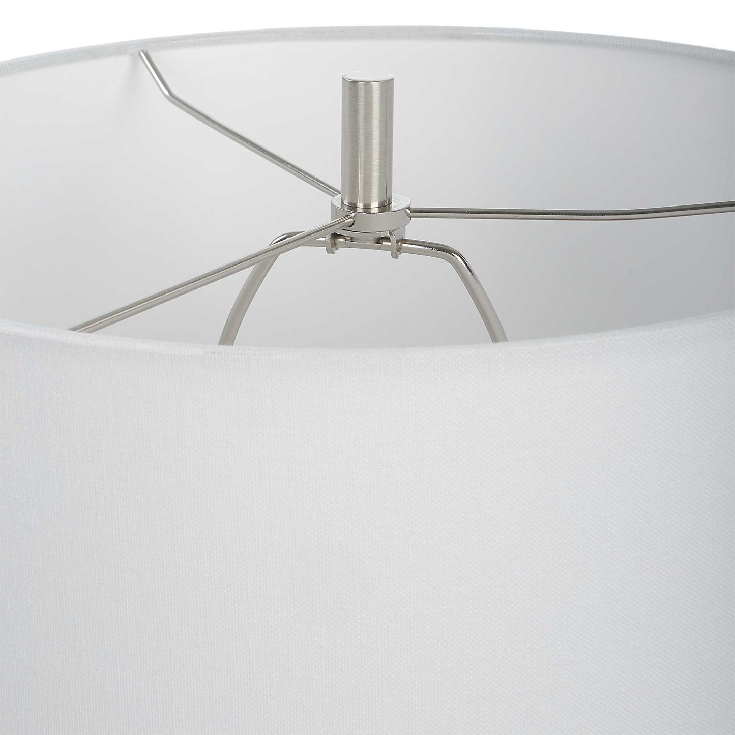 Ascent - White Geometric Table Lamp