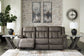 First Base - Reclining Sofa - Gunmetal