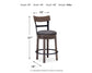 Caitbrook - UPH Swivel Barstool  - Gray