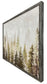 Fogbound Pines Hand-Embellished Canvas In Frame - Gray / Brown
