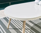 Seton Creek - Oval Dining Table With Umb Opt - White