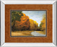 Evening Walk By Robert Striffolino - Mirror Framed Print Wall Art - Orange