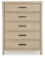 Calmoro - Five Drawer Chest - Gray