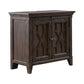 Paradise Valley - 2 Door Bedside Chest With Charging Station - Saddle Brown