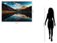 Tempered Glass With Foil - Mountain Reflection - Blue