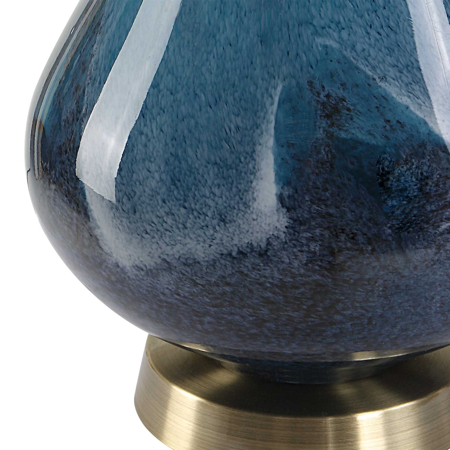 Riviera - Art Glass Table Lamp - Blue