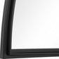 Rousseau - Iron Window Arch Mirror - Black