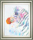 22x26 Fluorescent Zebra I By Victoria Borges - Gray