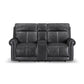 Alexander - Power Reclining Loveseat With Console, Power Headrest & Lumbar