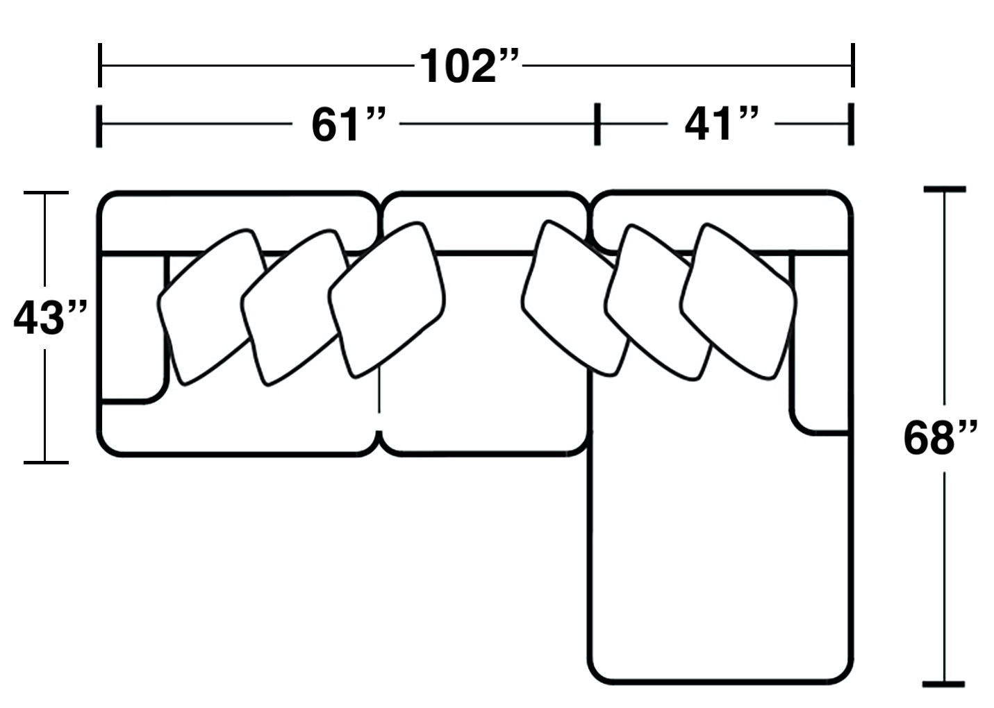 Galaxy - Sectional With Included Accent Pillows