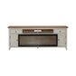 Fireplace TV Consoles - 79" Console With Fire - Medium Brown