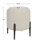 Arles - Shearling Ottoman - White