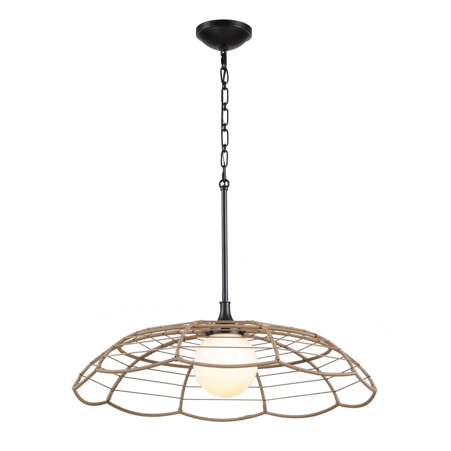 Lakeside - Indoor-Outdoor 1 Light Pendant - Black
