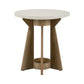 Berkley Square - Round End Table - Linen & Khaki