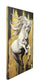Ivory Ascent Hand-Embellished 3D Canvas In Frame - Gold / Brown
