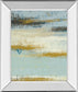 Ocean View By Vindedzis - Mirror Framed Print Wall Art - Light Blue