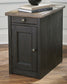 Tyler Creek - Chair Side End Table - Grayish Brown / Black