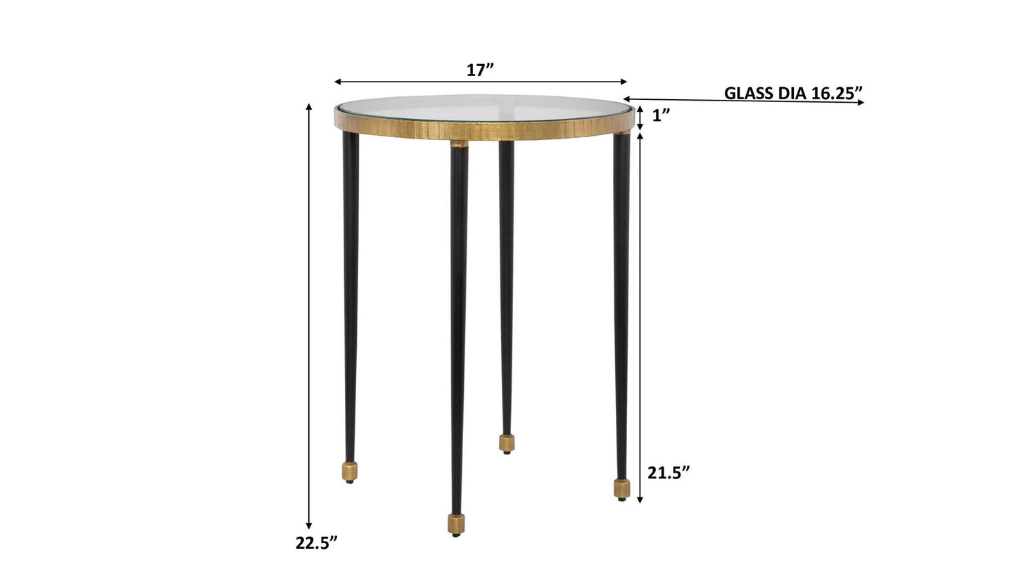 Stiletto - Side Table - Antique Gold