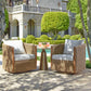 Cala - Outdoor Swivel Rocking Chair - Brown