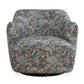 Ansel - Tapestry Swivel Chair - Green