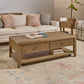 Reed - Rectangular Coffee Table With Casters - Driftwood Oak