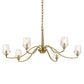 Barcelona - 6 Light Brass Chandelier - Gold