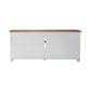 Fireplace TV Consoles - 80" Console With Fire FTS Set - Brown / White