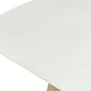 Circa - Concrete Outdoor Dining Table - White / Woodtone