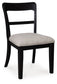 Greddinton - Round Dining Table Set - Black Chairs