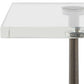 Pelton - Marble Glass Drink Table - Bronze / White