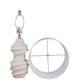 "Serenity Waves" Ceramic Table Lamp - Off White
