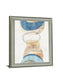 Stacked Serene Shapes - 28" x 34" Framed Wall Art - Beige
