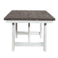 Farmhouse - Fixed Top Trestle Table - Two Tone White / Wood Tone