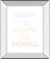 Lets Chase Rainbows VI By Jenaya Jackson - Mirror Framed Print Wall Art - White