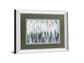 Silver Rain By Karen Lorena Parker - Mirror Framed Print Wall Art - Dark Gray