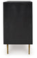 Tayner - Accent Cabinet - Black / Gold Finish