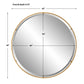 Canillo - Round Mirror - Gold