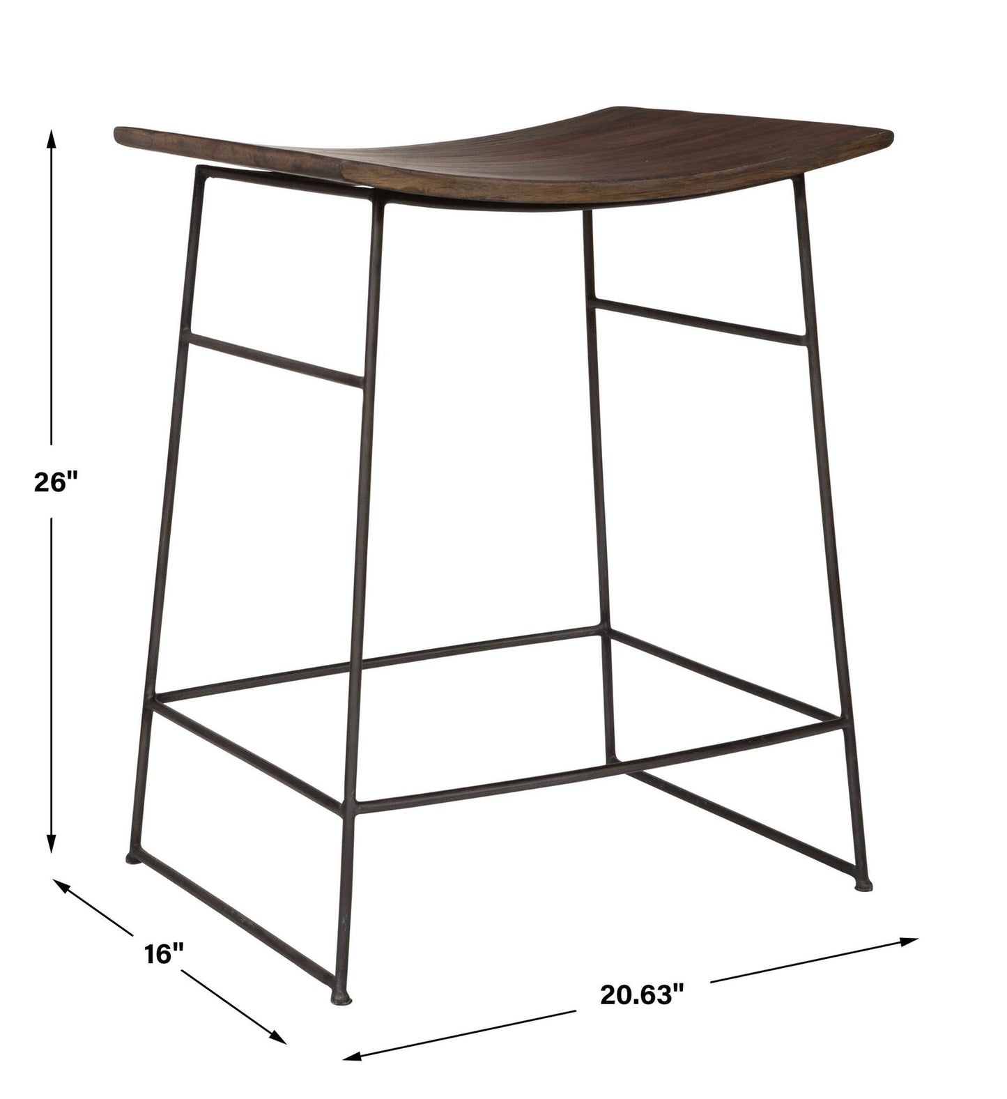 Thura - Counter Stool - Walnut