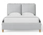 Nordhaven - Upholstered Bed - Nordic Walnut Legs