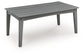 Cove Beach - Rectangular Cocktail Table - Gray