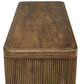 Pinstripe - 2 Door Cabinet - Dark Brown
