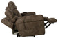 Tranquility - Power Headrest Power Lay Flat Reclining Sofa With DDT / CR3 Heat / Massage / Lumbar - Pewter