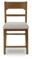 Cabalynn - Upholstered Barstool (Set of 2) - Oatmeal / Light Brown